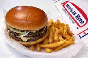 1/2 Lb. Cheeseburger Deluxe with Fries